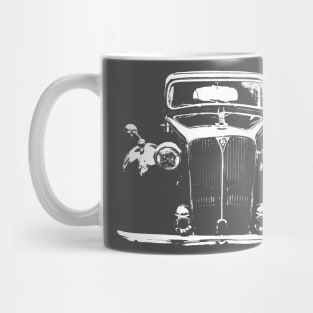 Rover P3 1940s classic car monoblock white Mug